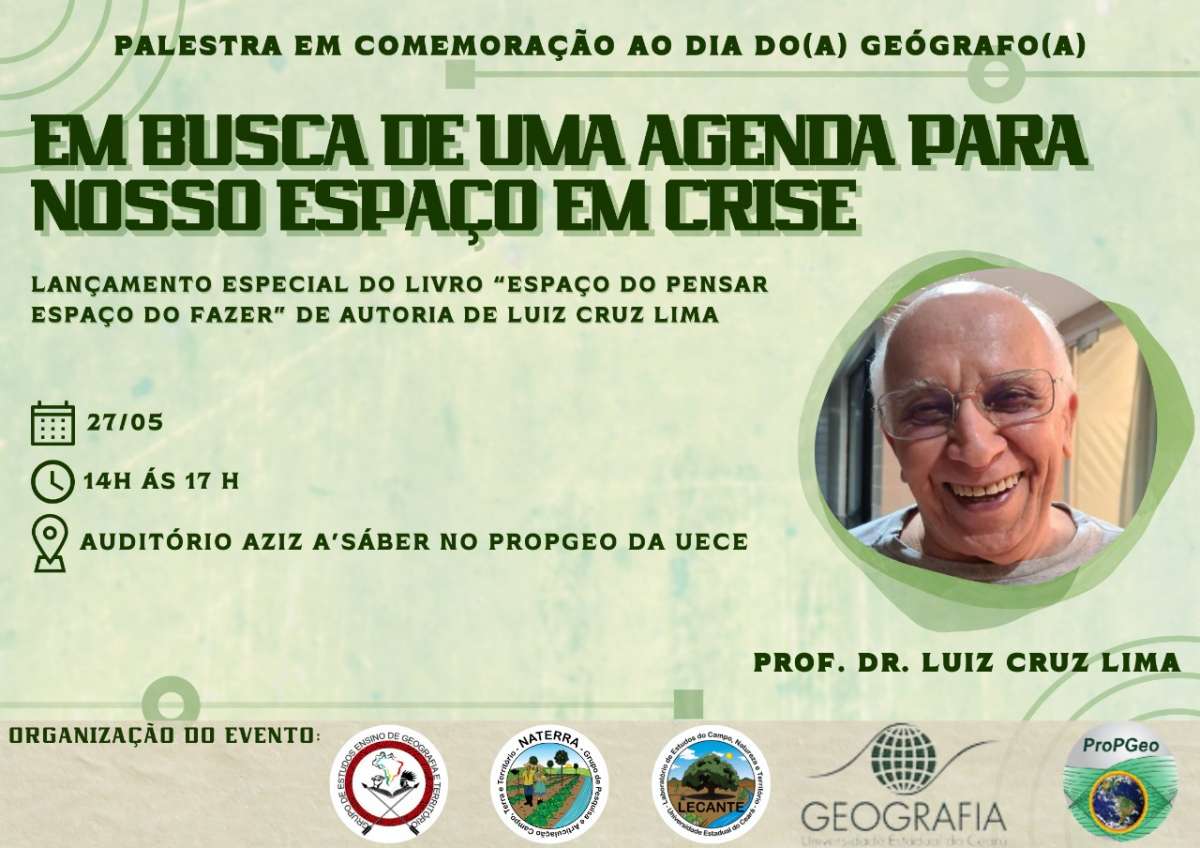 Convite Para Palestra Em Comemora O Ao Dia Da O Ge Grafa O Propgeo