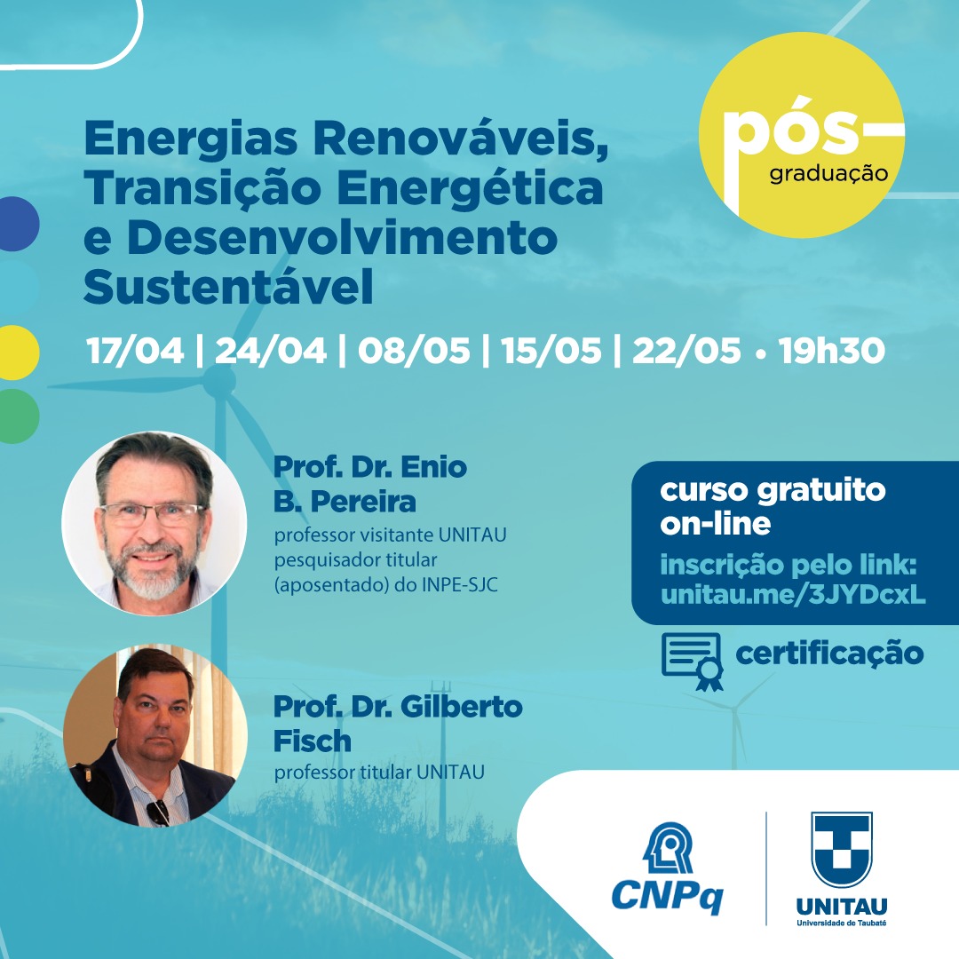 Cmacfa Divulga Curso Energias Renováveis Transição Energética E Desenvolvimento Sustentável 5721