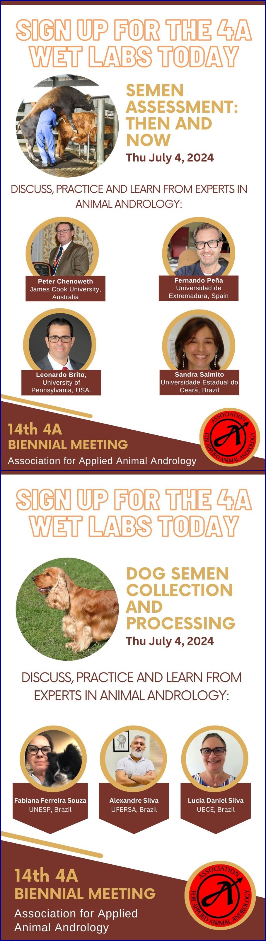 Núcleo Integrado de Biotecnologia – NIB, promove Cursos na 14ª Reunião Bienal da Associação para Suporte de Andrologia Animal
