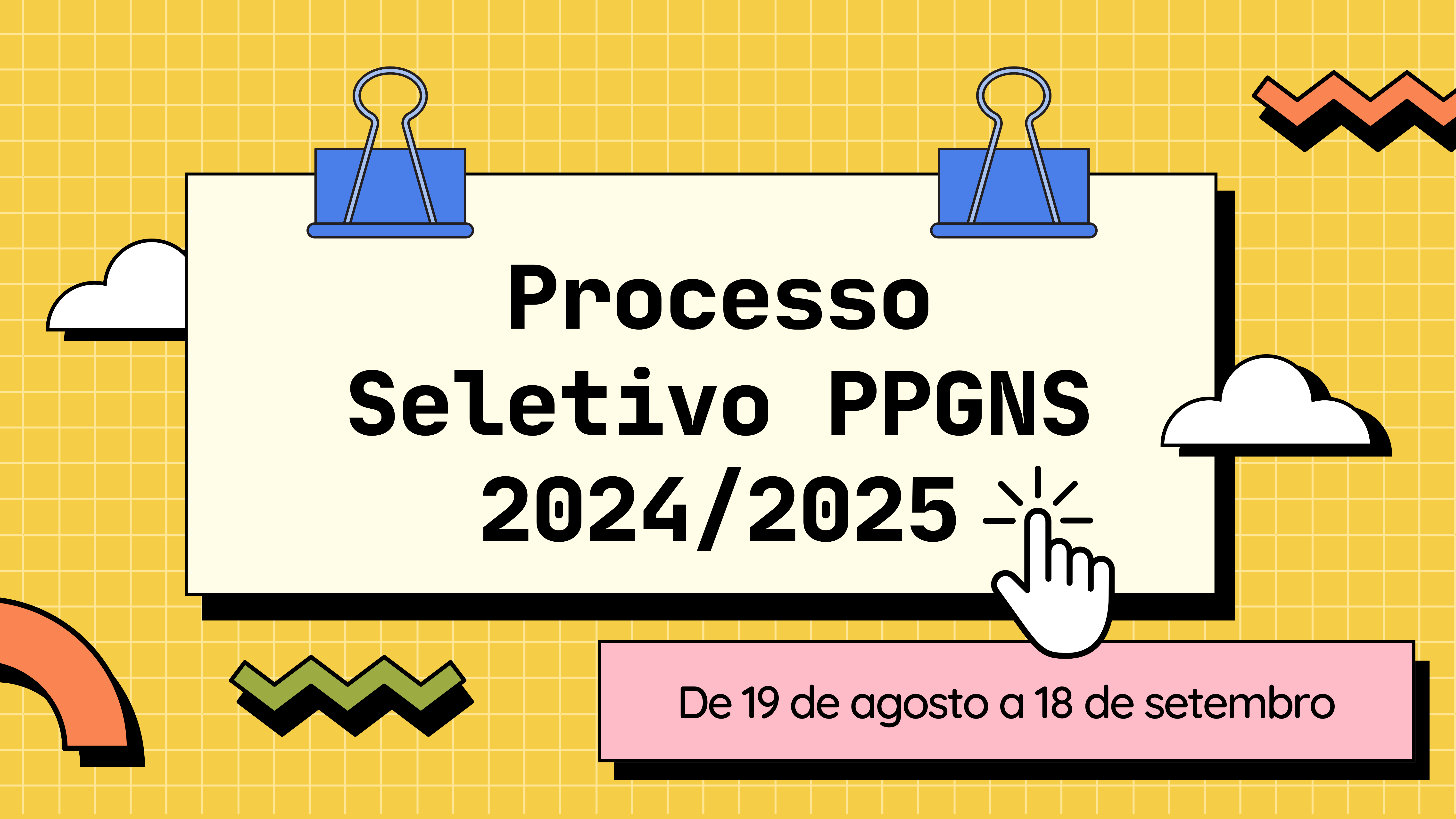 Abertura do Processo seletivo PPGNS 2024 para o Mestrado Acadêmico em Nutrição e Saúde