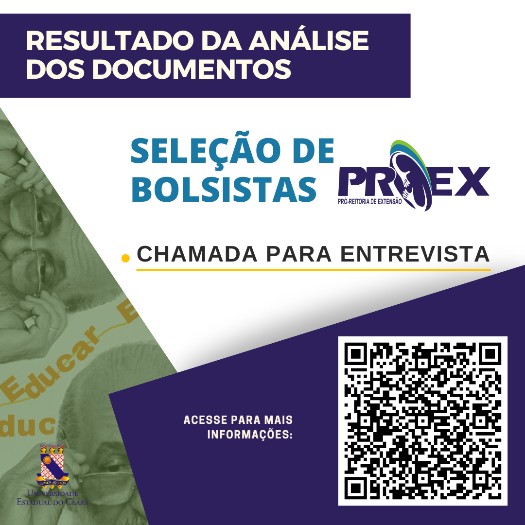 Proex divulga resultado da análise documental da seleção de bolsistas – Chamada 86/2024 (Exercício 2025)