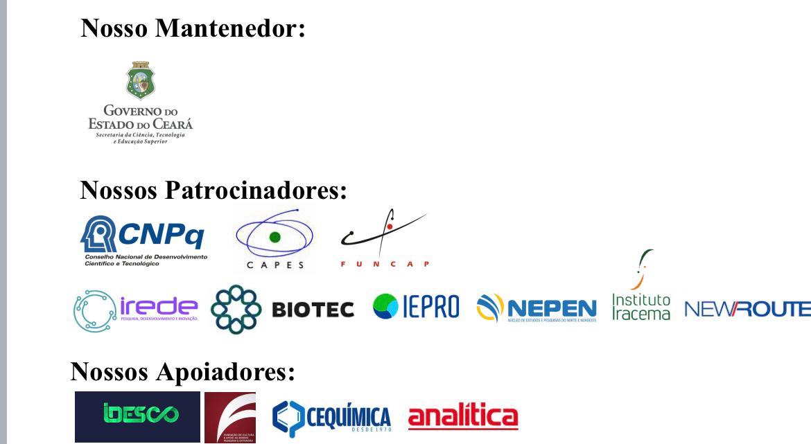 Patrocinadores da Semana Universitária